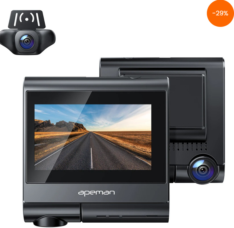 APEMAN C770 4K Touch Screen Dash Camera 