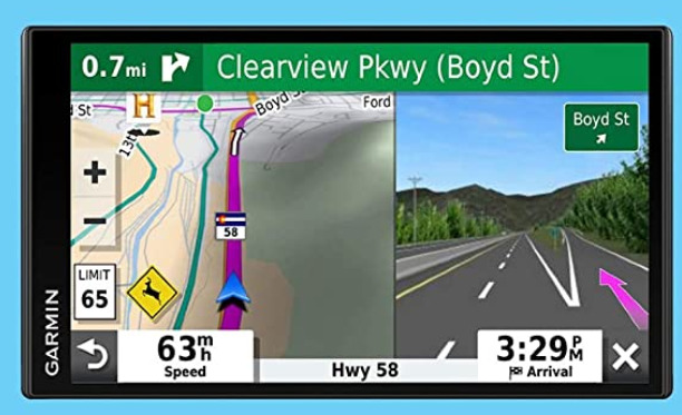 Garmin DriveSmart 65, Built-In Voice-Controlled GPS Navigator with 6.95” High-Res Display