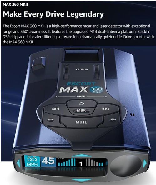 Max 360 MKII radar and laser detector review