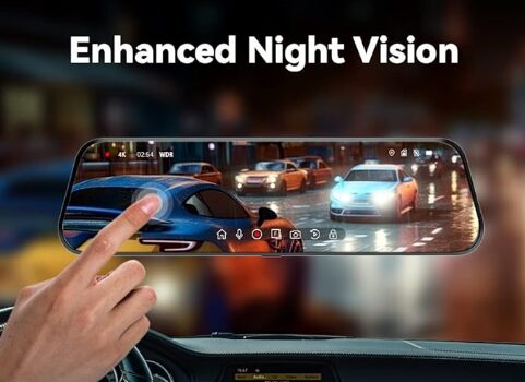 P10 Pro 4k mirror dash cam night vision